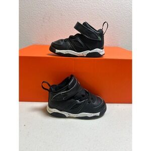 Jordan 6-17-23 Toddler Black White Speckled High Top Sneakers 6c #2634